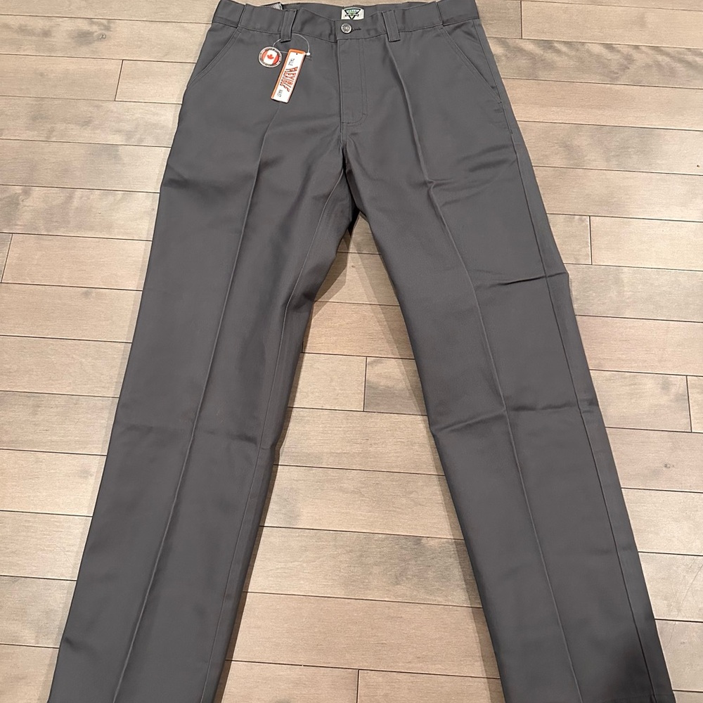 Classic Charcoal Casual and Workwear Pants for Men